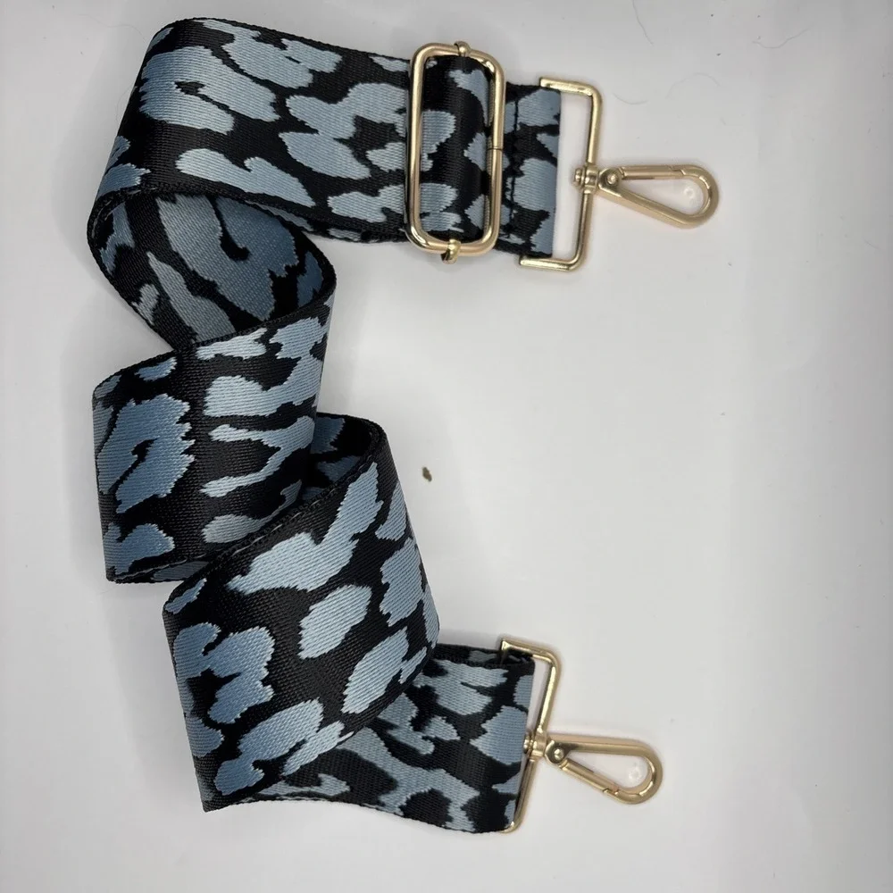 Blue Adjustable Replacement Purse Crossbody Strap w/Gold Hdwre - Picture 4 of 4